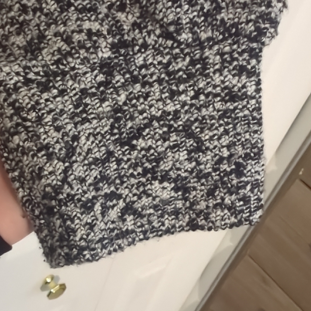 OFFLINE By Aerie Snowday Mock Neck Mid Cropped Sweatshirt Marled Texture - Picture 3 of 6